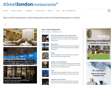 Tablet Screenshot of bestlondonrestaurants.co.uk